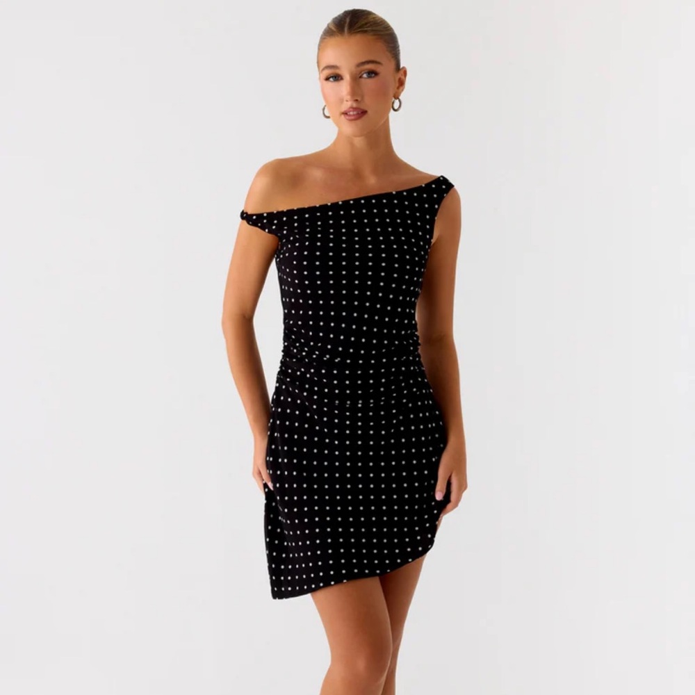 Peppermayo Exclusive - The Delusional Mini Dress - Polka dot - XS